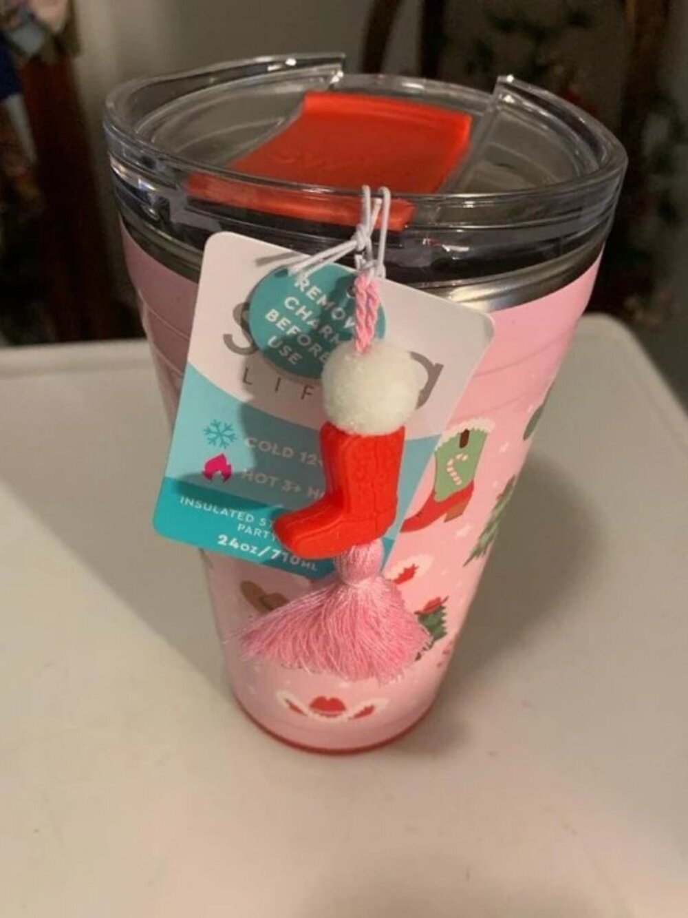Swig Boots Cup 24oz - Howdy Holidays Party Cup NEW